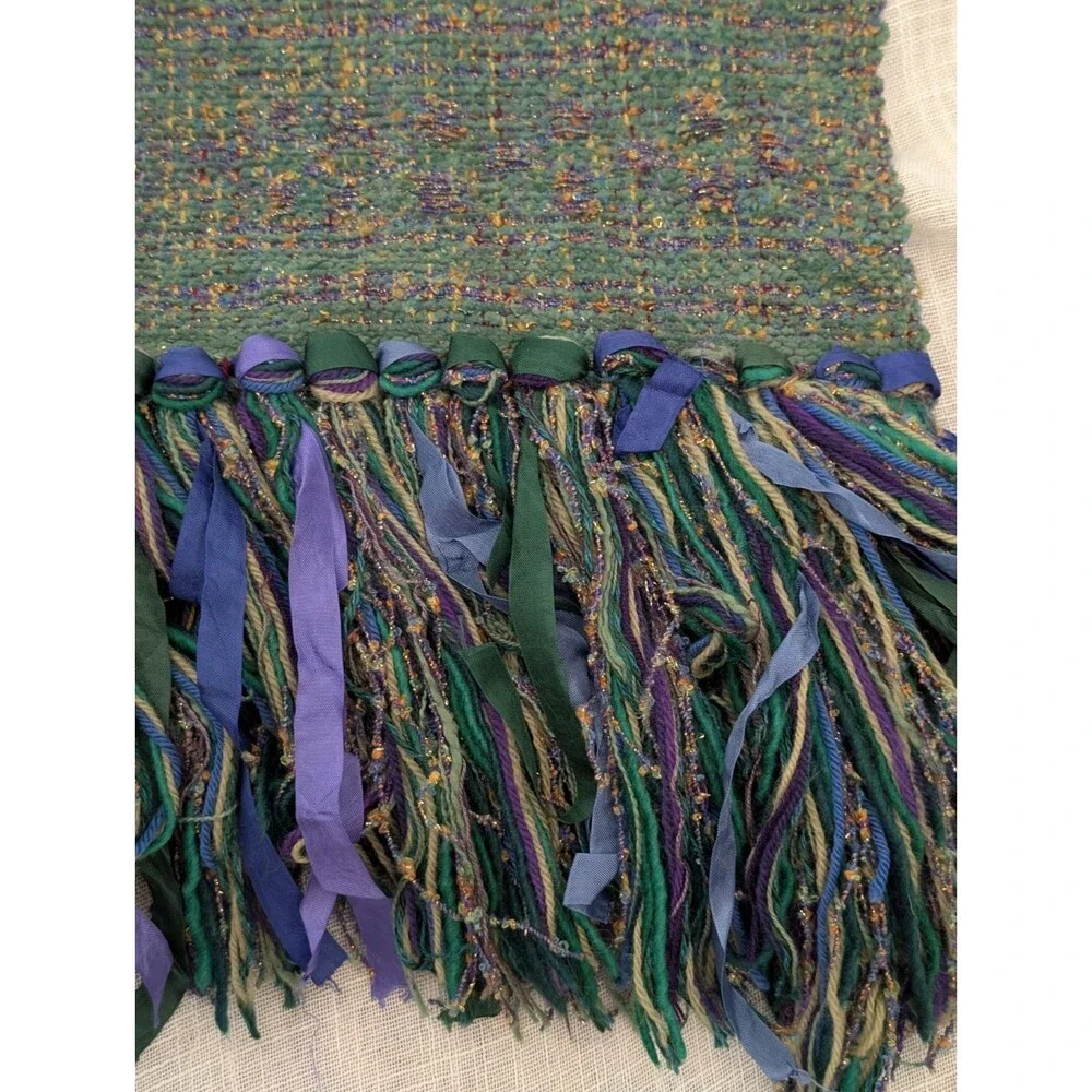 Gretel Underwood Handwoven Serape Stripe Throw Size 23